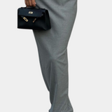 Sherrie High-Waisted Skirt with Back Slit