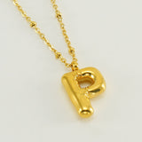 Irena – Gold Necklace with Initial Charm