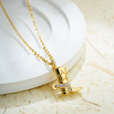 Johana – Elegant Necklace with Golden Pendants