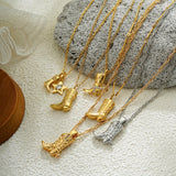 Johana – Elegant Necklace with Golden Pendants
