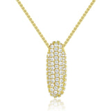 Frieda – Gold chain with natural pendant