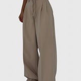 Sophie Wide Leg Pants with Drawstrings