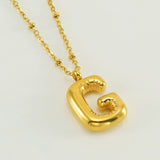 Irena – Gold Necklace with Initial Charm