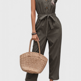 Marie Mono Sleeveless with Buttons