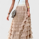 Capucine Vintage Long Tulle Skirt