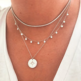 Sofie – Multilevel Silver Collar