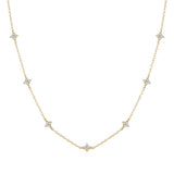 Veronica – Delicate Silver Chain with Vertical Pendant