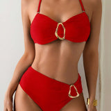Patricia™ | Two-Piece Bikini with Metal Buckle and Straps