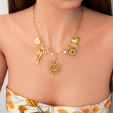 Emilie – Delicate Gold Collar with Tiny Charms