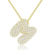 Frieda – Gold chain with natural pendant