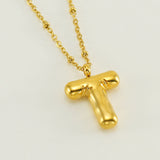 Irena – Gold Necklace with Initial Charm