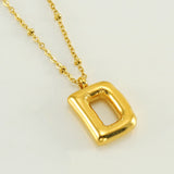 Irena – Gold Necklace with Initial Charm