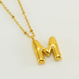 Irena – Gold Necklace with Initial Charm
