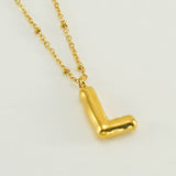 Irena – Gold Necklace with Initial Charm