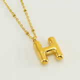 Irena – Gold Necklace with Initial Charm
