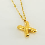 Irena – Gold Necklace with Initial Charm