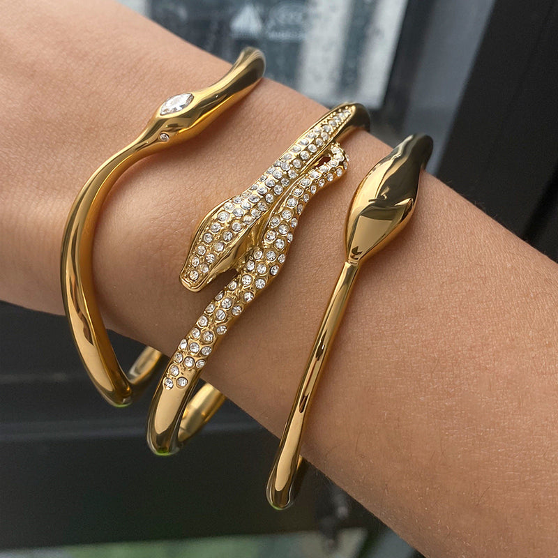 Cassian Veyne Bracelet Set in Gold