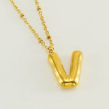 Irena – Gold Necklace with Initial Charm