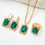 SYLVARA | Sylvara Greenveil Jewelry Set | White Gold