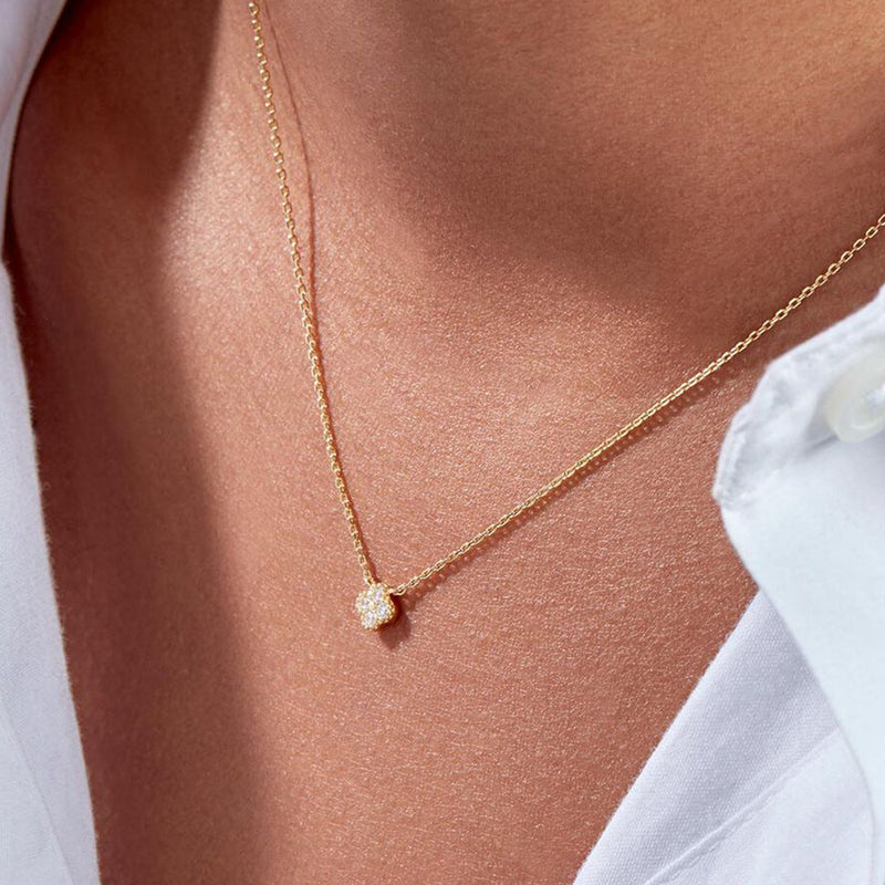 Klara – Minimalist Silver Collar with Pendant