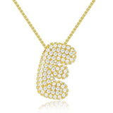 Frieda – Gold chain with natural pendant