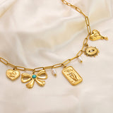 Emilie – Delicate Gold Necklace with Tiny Pendants