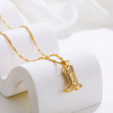 Johana – Elegant Necklace with Golden Pendants
