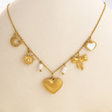 Emilie – Delicate Gold Necklace with Tiny Pendants