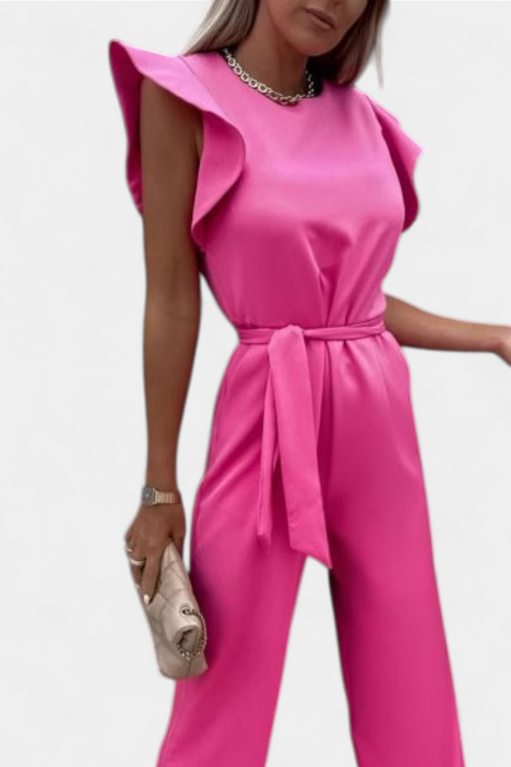 Shalonda Elegant Sleeveless Jumpsuit with Bow
