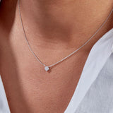 Klara – Minimalist Silver Collar with Pendant