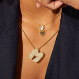 Frieda – Gold chain with natural pendant