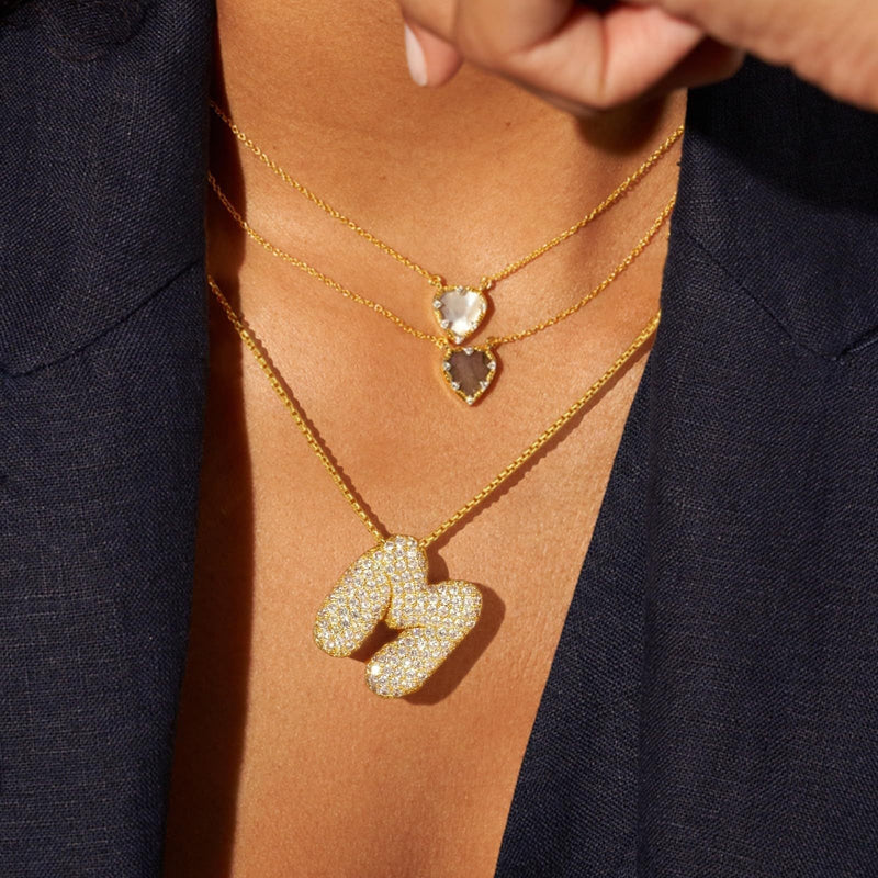 Frieda – Gold chain with natural pendant