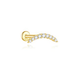 Johana-Marie – Gold Earrings with Textured Design.
