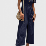 Camila Jumpsuit with Front Buttons