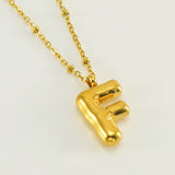 Irena – Gold Necklace with Initial Charm
