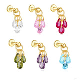 Jasmina – Gold earrings with elegant simplicity.