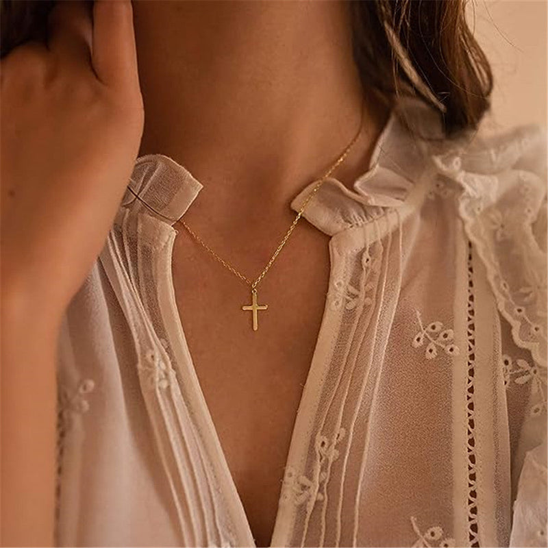 Elina – Double silver necklace with pendant