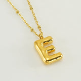 Irena – Gold Necklace with Initial Charm