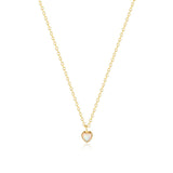 Helena – Delicate Silver Necklace with Tiny Heart