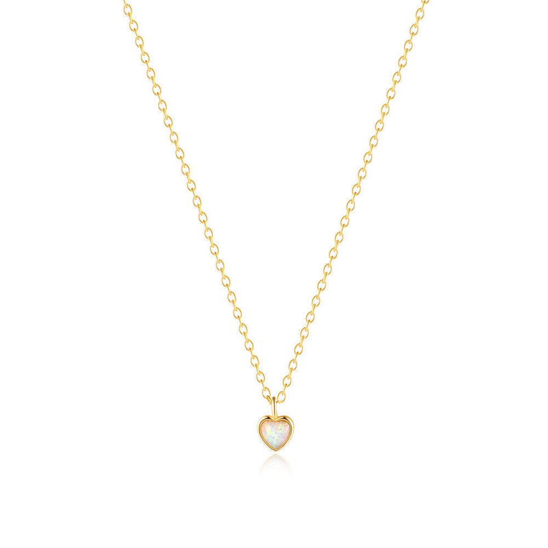 Helena – Delicate Silver Necklace with Tiny Heart