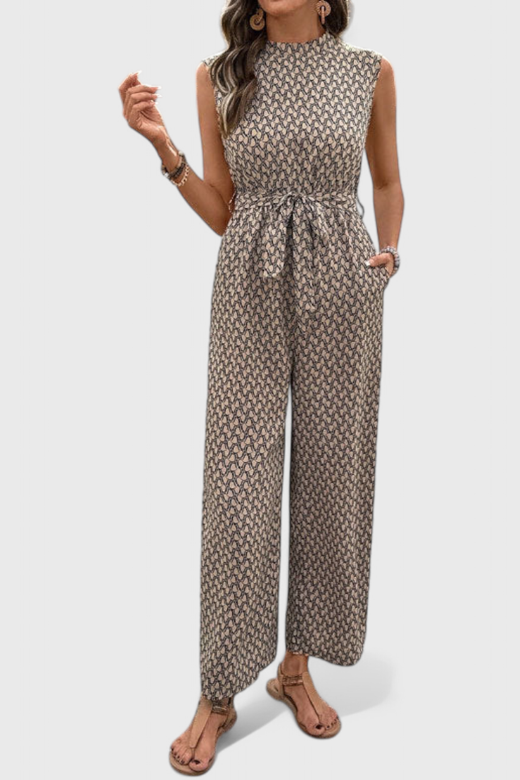 Luzia Geometric Print Jumpsuit
