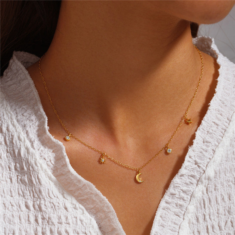 Theresa Silver Necklace with Link Design