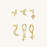 Pavlína – Elegant gold earrings with a contemporary design.
