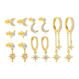 Pavlína – Elegant gold earrings with a contemporary design.