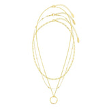 Ruth – Gold Necklace with Elegant and Structured Pendant
