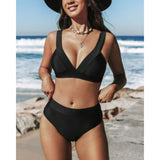 Noa™ | Solid High-Waisted Swimsuit