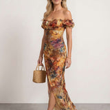 Floral Printed Boho Dress