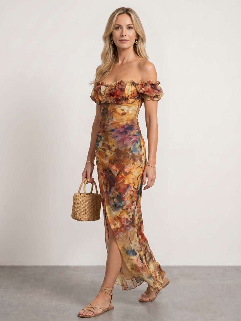 Floral Printed Boho Dress