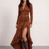 Cowboy dress with ruffles
