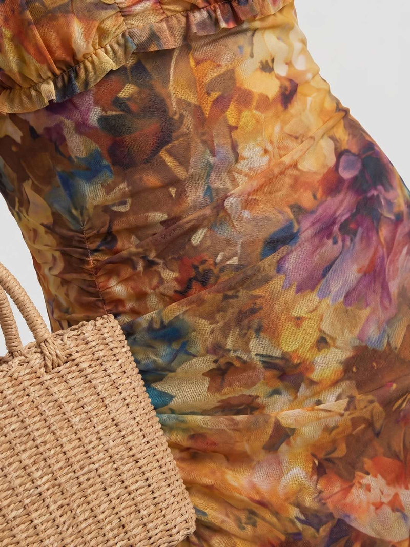 Floral Printed Boho Dress